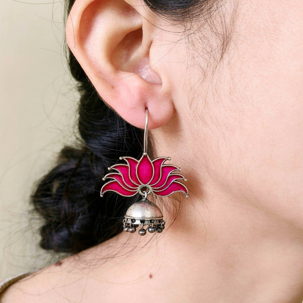 Lotus Jhumka