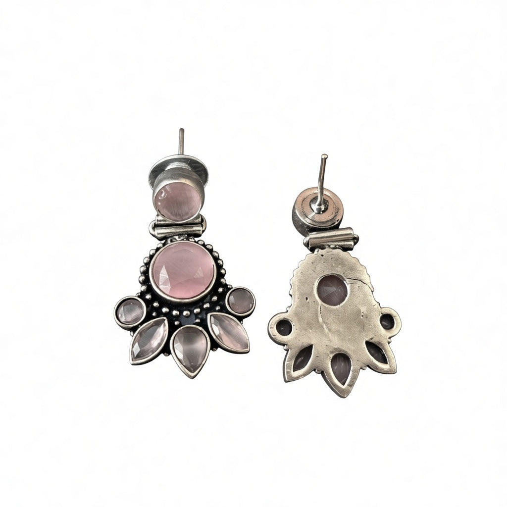 Pink Flower Danglers