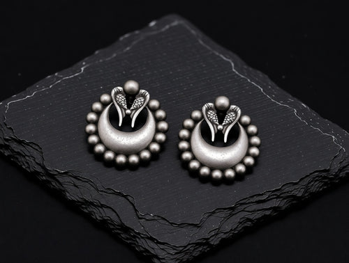 Crescent Rimmed Studs