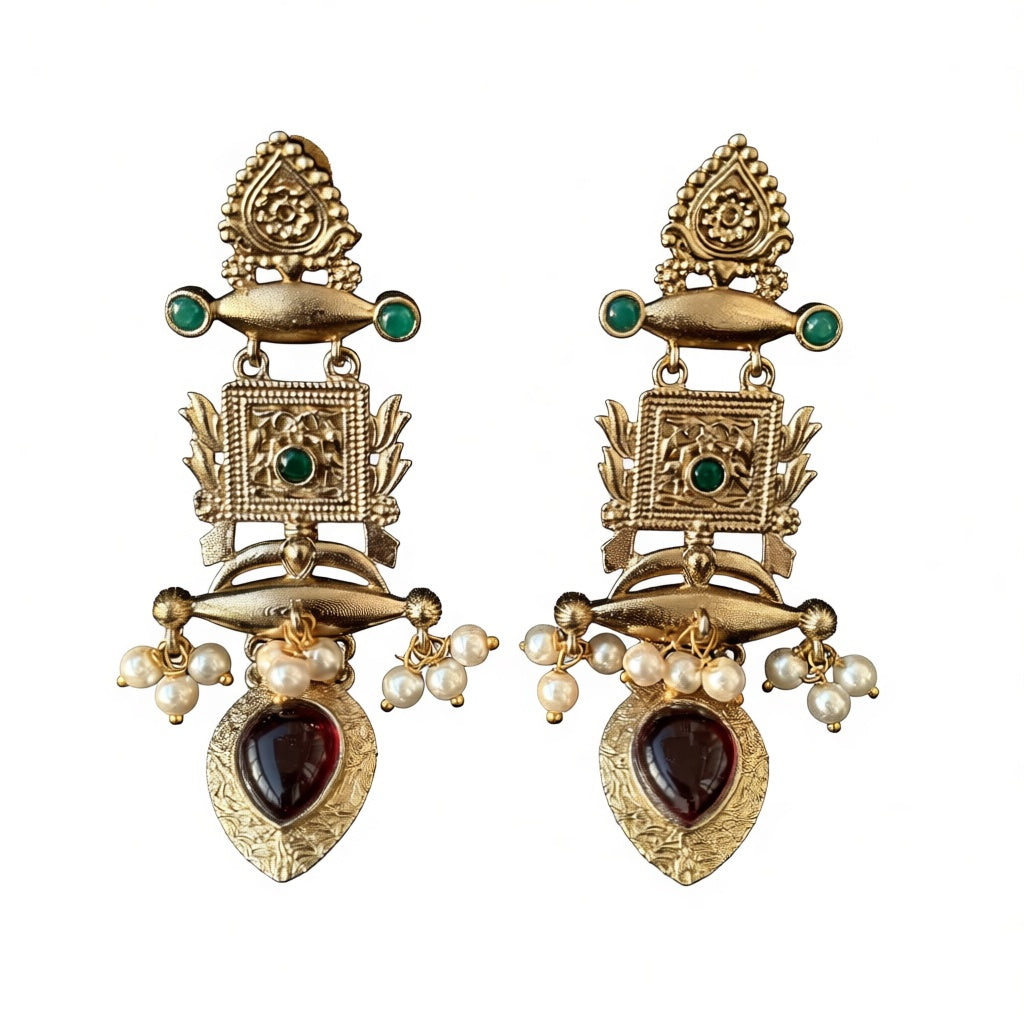 Golden Square Danglers